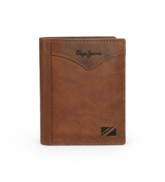 Pepe Jeans para hombre. 7121144 Cartera Jacket marrón (OSFA), Casual, Piel