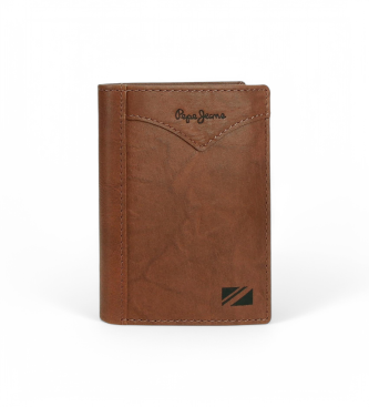 Pepe Jeans para hombre. 7122044 Cartera Jacket marrón (OSFA), Casual, Piel