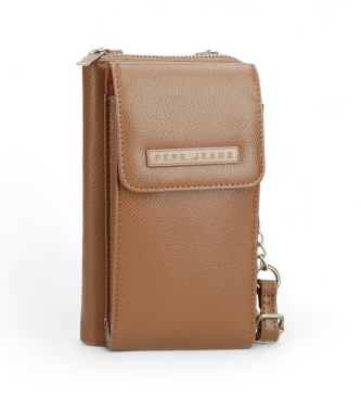 Pepe Jeans para mujer. 7945332 Bandolera Porta-tarjetas Elia marrón (OSFA), Casual, Sintético