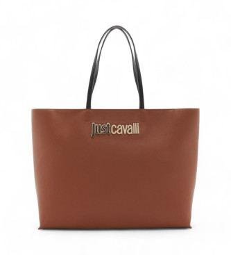 Just Cavalli para mujer. 77RA4BB9_ZS766 Bolso Lettering Grande marrón (OSFA), Casual, Poliéster, Just Cavalli outlet 2024.