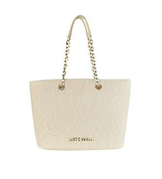 Just Cavalli para mujer. 77RA4BE2_ZSB23 Bolso Quilted Zebra Grande beige (OSFA), Casual, Poliéster, Just Cavalli outlet 2024.