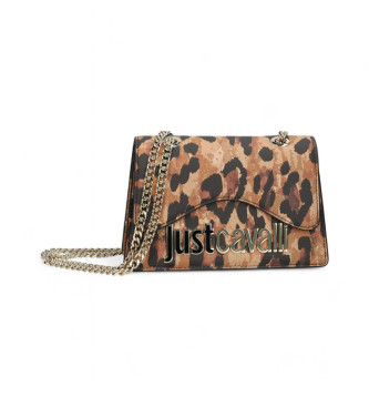 Just Cavalli para mujer. 77RA4BB7_ZS766 Bolso Range B Metal animalprint (OSFA), Marrón, Casual, Animal print, Poliéster, Just Cavalli outlet