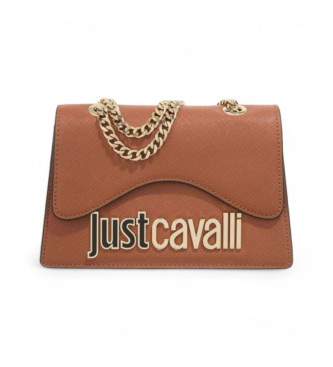 Just Cavalli para mujer. 77RA4BB4_ZS766 Bolso Range Metal Lettering marrón (OSFA), Casual, Poliéster, Just Cavalli outlet 2024.
