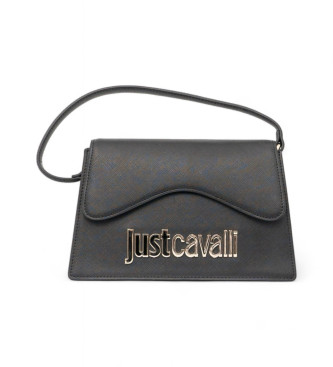 Just Cavalli para mujer. 77RA4BB4_ZS766 Bolso Range Metal Lettering negro (OSFA), Casual, Poliéster, Just Cavalli outlet 2024.