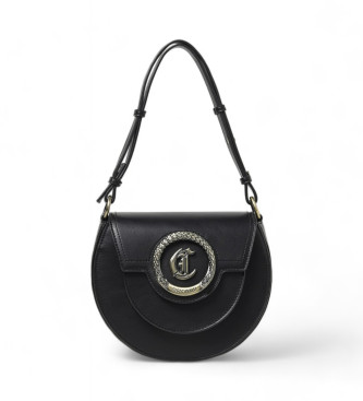 Just Cavalli para mujer. 76RA4BZ9_ZS749 Bolso Range Z New Jc Metal Circle negro (OSFA), Casual, Poliéster, Just Cavalli outlet 2024.
