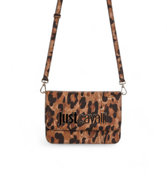 Just Cavalli para mujer. 77RA4BBA_ZS766 Bolso Metal Lettering marrón (OSFA), Casual, Poliéster, Just Cavalli outlet 2024.