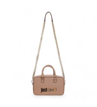 Just Cavalli para mujer. 77RA4BB3_ZS766 Bolso Metal Lettering Style 3 beige (OSFA), Casual, Fiesta, Poliéster, Just Cavalli outlet 2024.