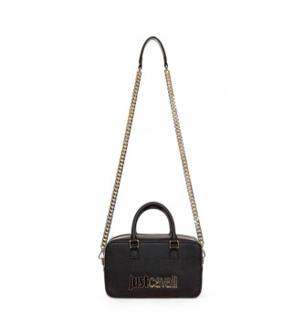 Just Cavalli para mujer. 77RA4BB3_ZS766 Bolso Metal Lettering Style 3 negro (OSFA), Casual, Fiesta, Poliéster, Just Cavalli outlet 2024.