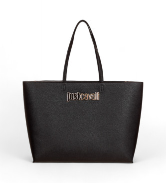 Just Cavalli para mujer. 77RA4BB9_ZS766 Bolso Lettering Grande negro (OSFA), Casual, Poliéster, Just Cavalli outlet 2024.