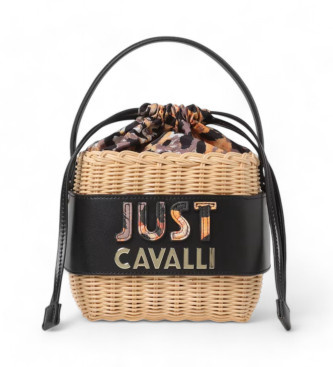 Just Cavalli para mujer. 76RA4BD2_ZG264 Bolso Range D Cut beige (OSFA), Casual, Poliéster, Rafia, Just Cavalli outlet 2024.
