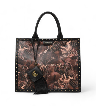 Just Cavalli para mujer. 76RA4BR1_ZSA81 Bolso Range R Shopping Seasonal marrón (OSFA), Casual, Poliéster, Just Cavalli outlet 2024.