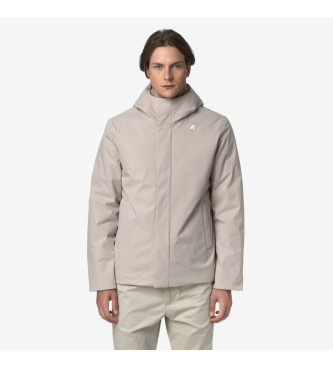 K-way para hombre. K8133DW Chaqueta Jacko Twill Marmotta beige (M), Casual, Poliéster