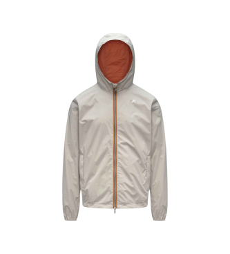 K-way para hombre. K2124EW Chaqueta Jake Plus.2 Reversible beige, naranja (XL), Casual, Nylon