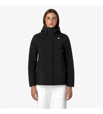 K-way para mujer. K21488W Chaqueta Madalina negro (L), Casual, Nylon