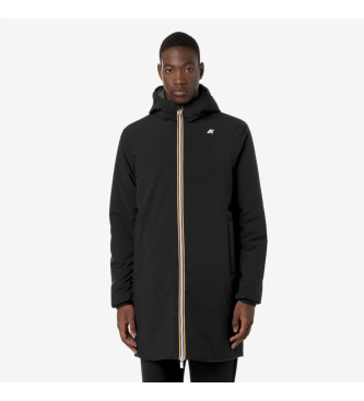 K-way para hombre. K6128WW Chaqueta reversible Jacob negro, verde (L), Casual, Poliéster