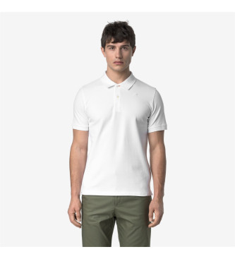 K-way para hombre. K1125CW Polo Vinnie Pique blanco (XXL), Casual, Algodón, Manga corta