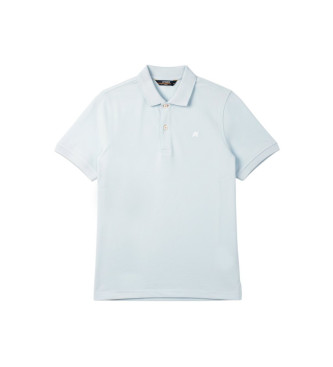 K-way para hombre. K1125CW Polo Vinnie Pique azul (S), Casual, Manga corta