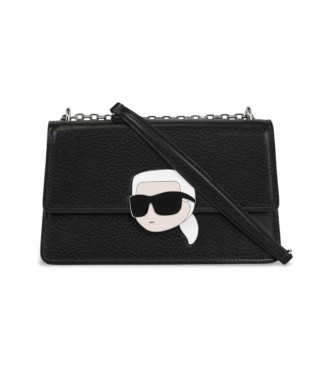 Karl Lagerfeld para mujer. A1W30498 Bolso Cuadrado negro (OSFA), Casual, Poliuretano