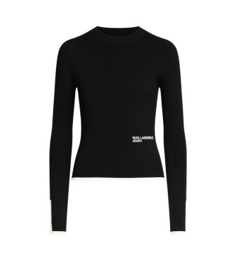 Camisola De Mulher Karl Lagerfeld Jeans Knitwear Klj Mock Preto (xs)