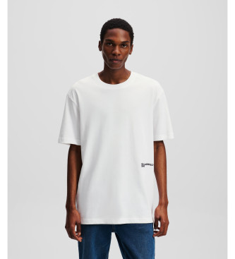 Camiseta ilustración blanco (S), Casual, Manga corta, Algodón Orgánico, Sostenible