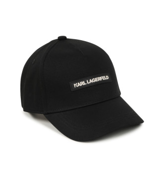 Karl Lagerfeld unisex para niños. Z30342 Gorra de sarga negro (52 cm), Casual, Algodón, moda infantil, Karl Lagerfeld outlet 2024.