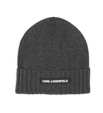 Karl Lagerfeld unisex para niños. Z30361 Gorro de punto gris (4/6 años), Casual, Granate, Poliéster, moda infantil, Karl Lagerfeld outlet 20