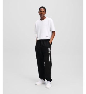 Karl Lagerfeld für Herren. A1M10001 Schwarze Sporthose (M), Lässig, Bio-Baumwolle