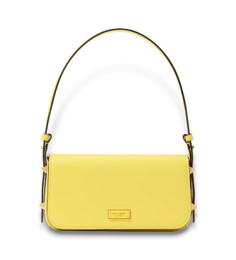 Kate Spade para mujer. KL480 Bolso de hombro de piel lisa Liv amarillo (OSFA), Casual