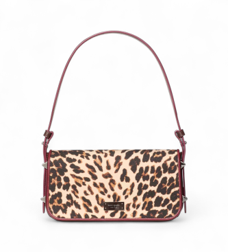 Kate Spade para mujer. KM234 Bolso Liv Downtown beige (OSFA), Casual, Animal print, Lona