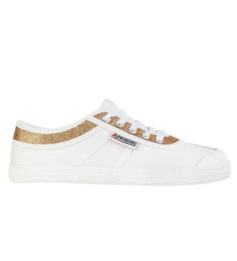 Kawasaki para mujer. K194522 Zapatillas Glitter blanco (37), Tela, Plano, Cordones, Casual, Kawasaki outlet 2024.