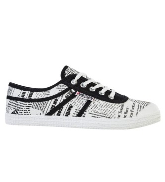 Kawasaki unisex. K202414 Zapatillas News Paper blanco (37), Tela, Plano, Cordones, Casual, Kawasaki outlet 2024.