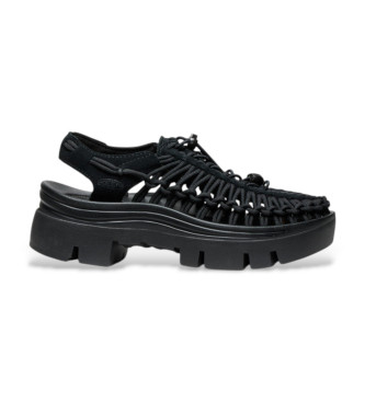 Keen unisex Sandalias de Piel Uneek negro