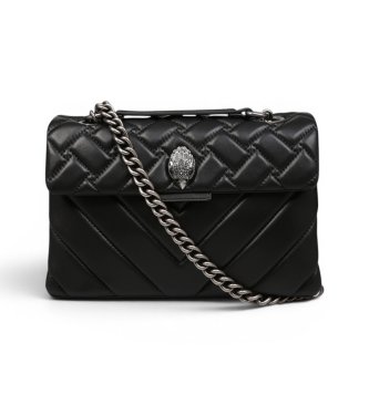 Kurt Geiger för kvinnor. 1470405109 Kensington läderväska svart (OSFA), Casual, Hud