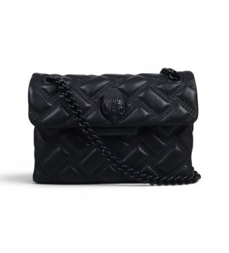 Kurt Geiger för kvinnor. 7376600109 Mini Kensington läderväska svart (OSFA), Casual, Hud