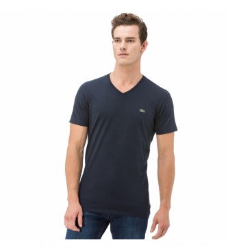 Lacoste para hombre. TH2036_166 Camiseta V marino (M), Casual, Algodón, Manga corta, Lacoste outlet 2024.