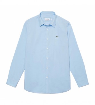 Lacoste para hombre. Camisa CH2668-00 azul claro Lacoste