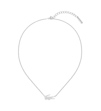 Lacoste para mujer. 2040043 Collar de acero plateado (OSFA), Plata, Casual, Acero Inoxidable