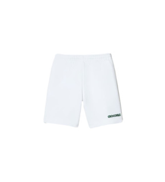 Lacoste para hombre. GH8019_001 Pantalón corto jogger de felpa blanco (XXL), Casual, Deportivo, Algodón, Lacoste outlet 2024.