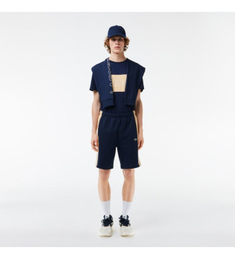Lacoste para hombre. GH1434_IP7 Pantalón corto Jogger marino, beige (XXL), Casual, Algodón, Lacoste outlet 2024.