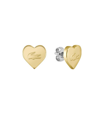Lacoste para mujer. 2040401 Pendientes de acero dorado (OSFA), Casual, Acero Inoxidable