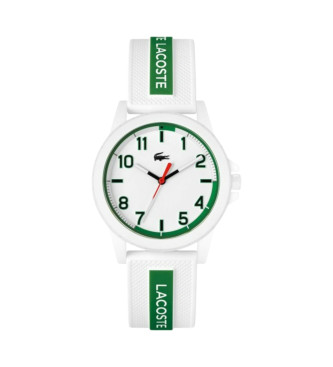 Lacoste unisex para niños. 2020140 Reloj 3 agujas blanco, verde (OSFA), Casual, Sintético, Correa, moda infantil