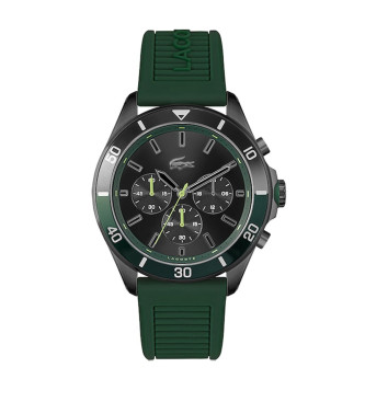 Lacoste para hombre. 2011153 Reloj Analógico Tiebreaker verde (OSFA), Casual, Silicona, Correa
