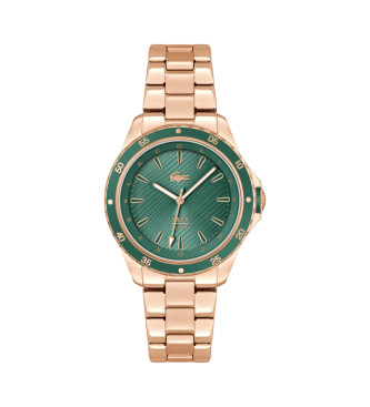 Lacoste para mujer. 2001372 Reloj Santorini con tres agujas verde (OSFA), Casual, Brazalete, Acero Inoxidable