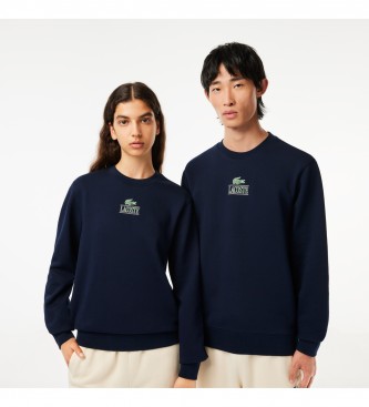 Lacoste unisex. SH1156_166 Sudadera Jogger con estampado de la marca marino (XL), Casual, Deportivo, Algodón, Multideporte, Lacoste outlet 2