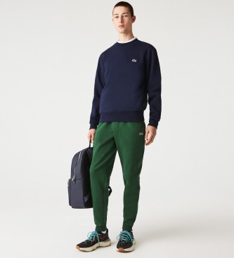 Lacoste para hombre. SH9608_166 Sudadera logotipo marino (XXL), Casual, Algodón, Sostenible, Lacoste outlet 2024.
