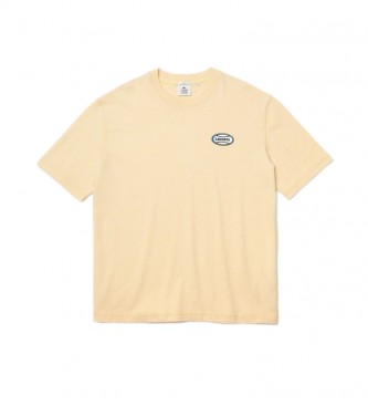 Lacoste. Camiseta logo amarillo Lacoste