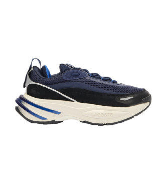 Lacoste para hombre. 47SMA0017_J18 Zapatillas de ante Athleisure marino (41), Plano, Cordones, Casual, Deportivo, Lacoste outlet 2024.