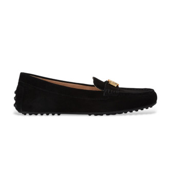 Lauren Ralph Lauren Para Mujer. 802821629018 Mocasines De Piel Barnsbury Negro (36), Plano, Ninguno, Casual, Fiesta, CláSico-image