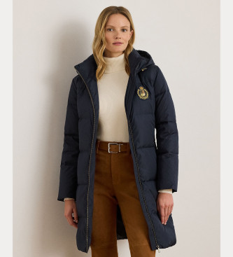 Lauren Ralph Lauren para mujer. 297P04126003 Abrigo Crest-Patch marino (XS), Casual, Poliéster Reciclado, Sostenible