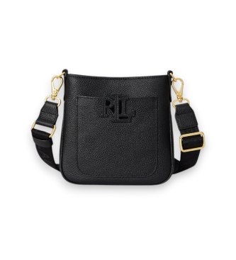 Lauren Ralph Laurenvoor vrouwen. 431982184002 Kleine zwarte leren crossbodytas Cameryn (OSFA), Casual, Leer